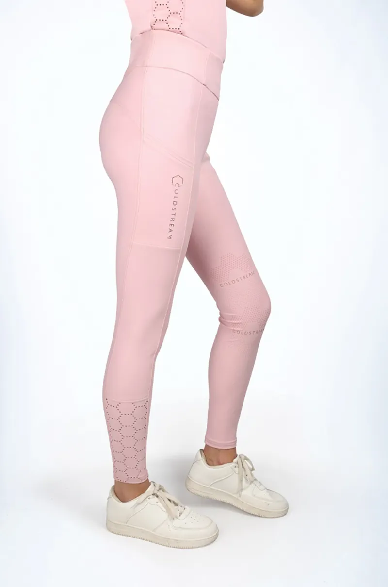 Coldstream Next Generation Cranshaws Riding Tights - Blush Pink-1