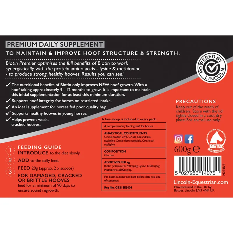 Lincoln Biotin Premier - 600g-1