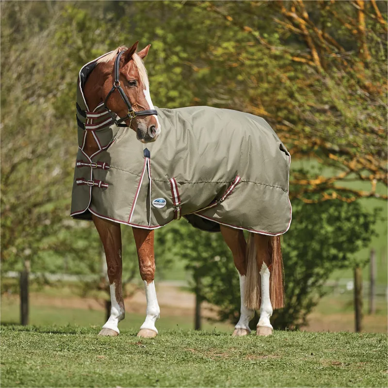 Weatherbeeta ComFiTec Essential 220g Combo Turnout Rug - Olive-1