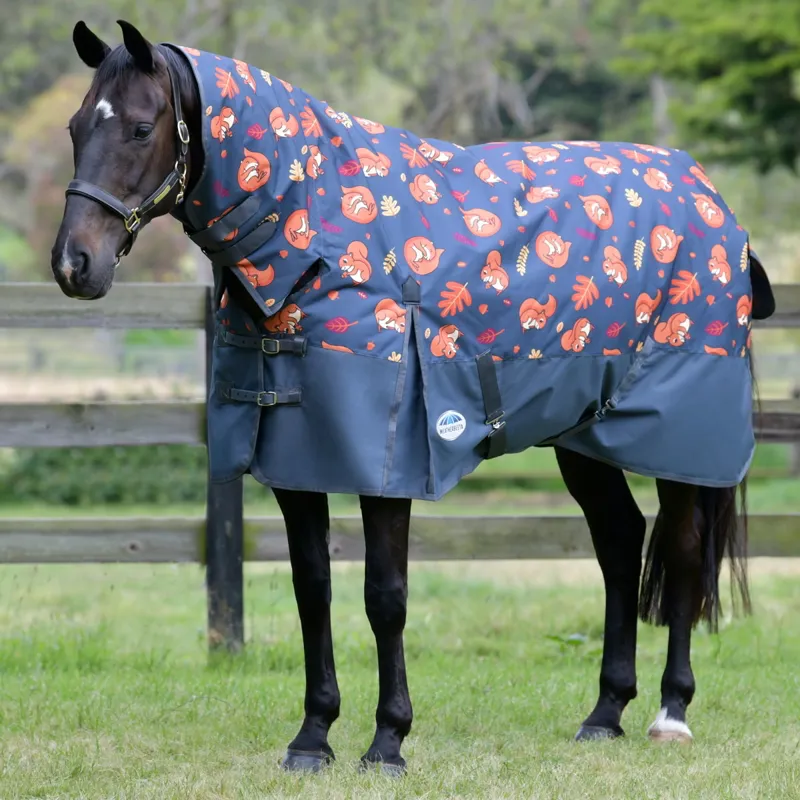 Weatherbeeta ComFiTec Essential 220g Combo Turnout Rug - Squirrel Print
