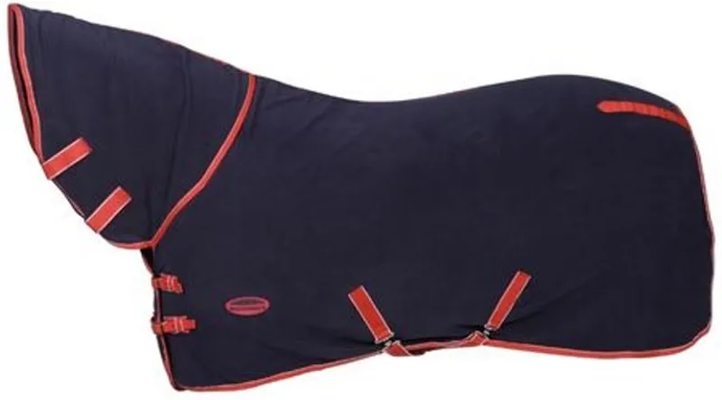 WeatherBeeta Fleece Cooler Combo Neck Rug - Navy/Red/White-1