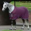 WeatherBeeta Fleece Cooler Standard Neck Rug - Maroon/Grey/White