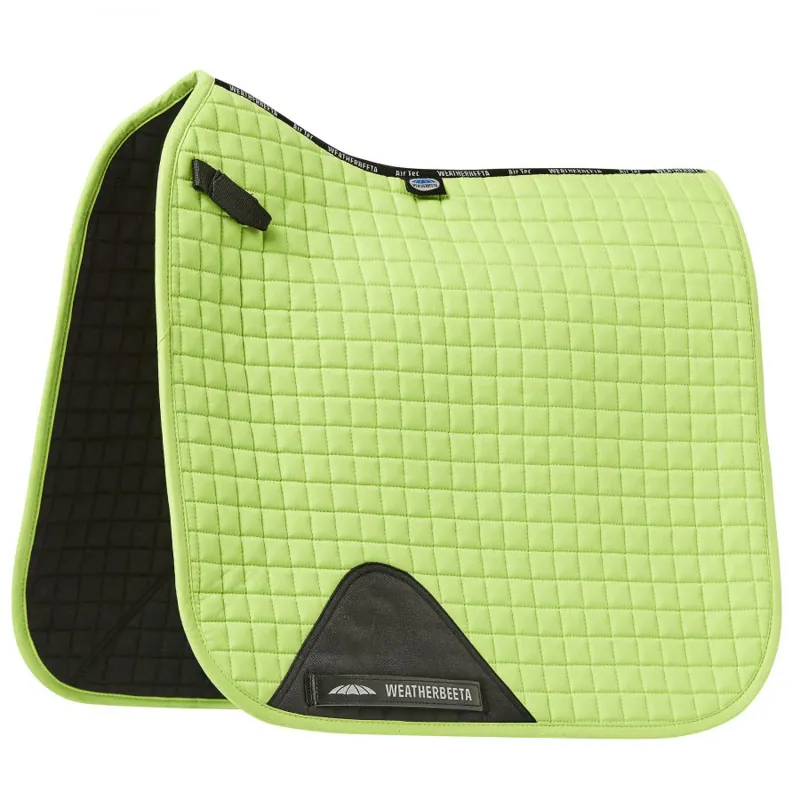 WeatherBeeta Prime Dressage Saddle Pad - Lime Green