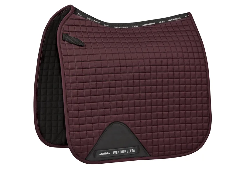 WeatherBeeta Prime Dressage Saddle Pad - Mulberry