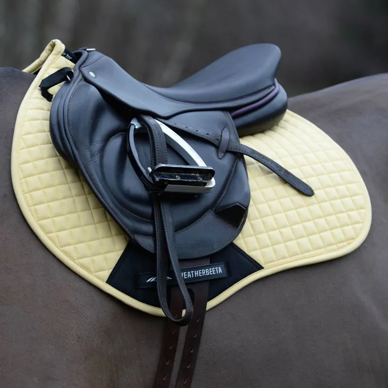 Weatherbeeta Prime Jump Shaped Saddle Pad - Butter-1