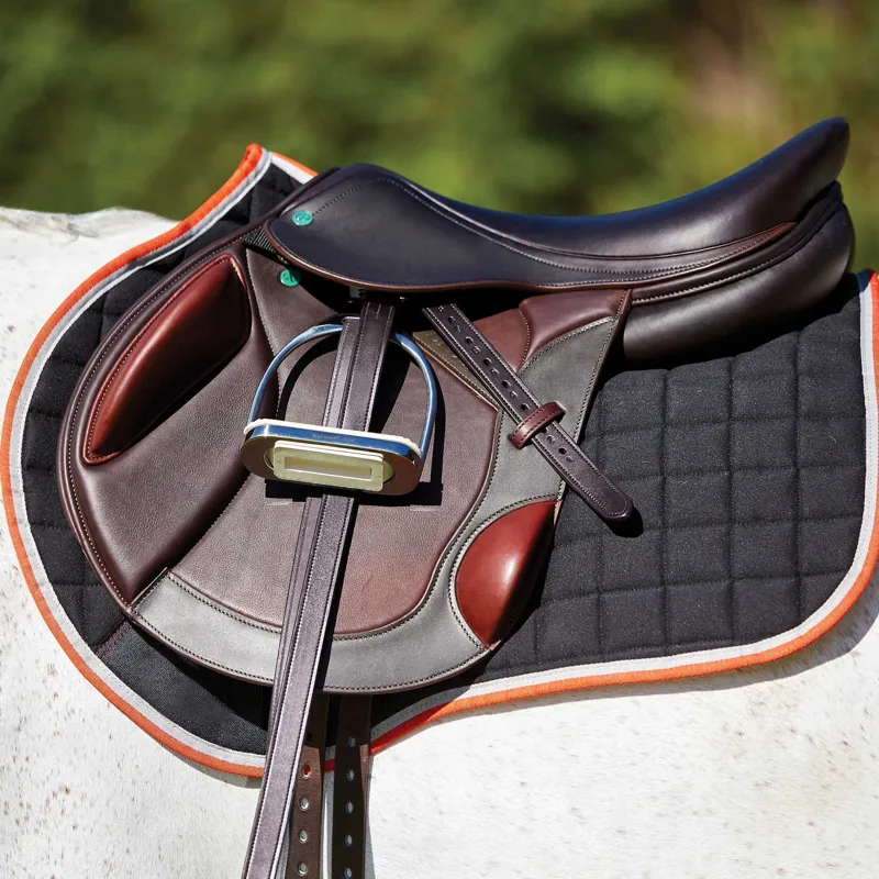 Weatherbeeta Therapy-Tec All Purpose Saddle Pad - Black/Silver/Red-1