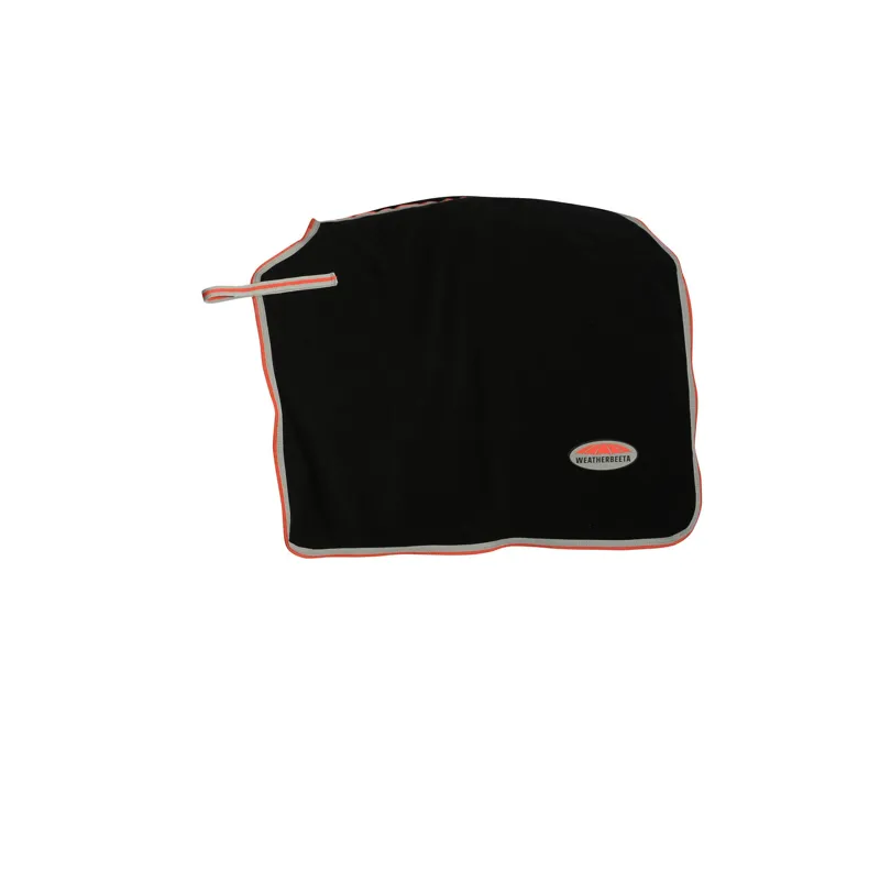 WeatherBeeta Therapy-Tec Fleece Quarter Sheet - Black/Silver/Red-2