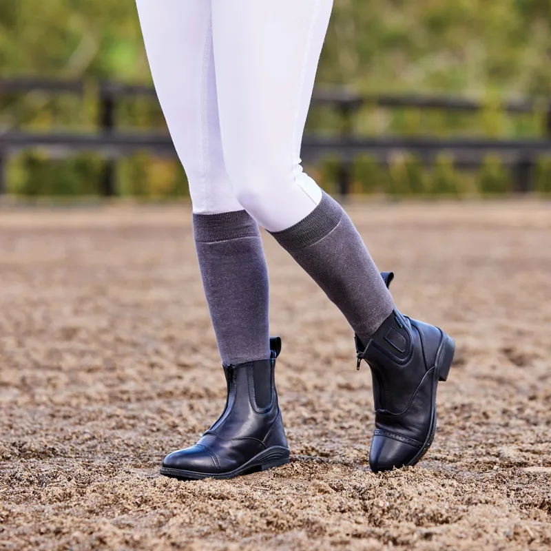 Dublin Evolution Zip Front Waterproof Paddock Boots - Black-2