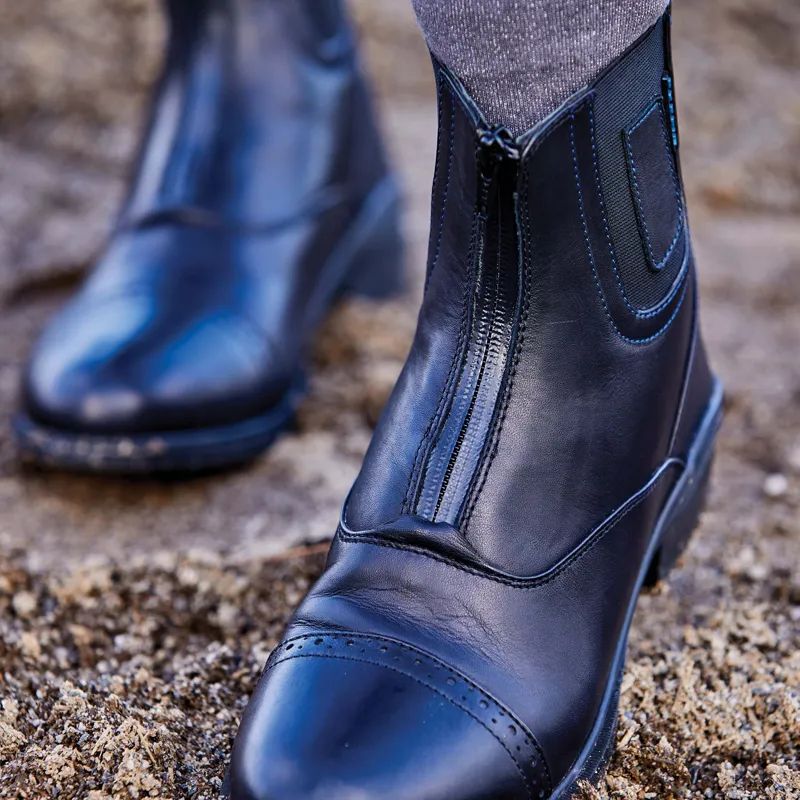 Dublin Evolution Zip Front Waterproof Paddock Boots - Black-4