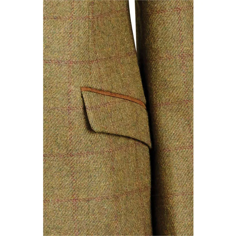 Dublin Albany Tweed Suede Collar Tailored Jacket - Brown-4
