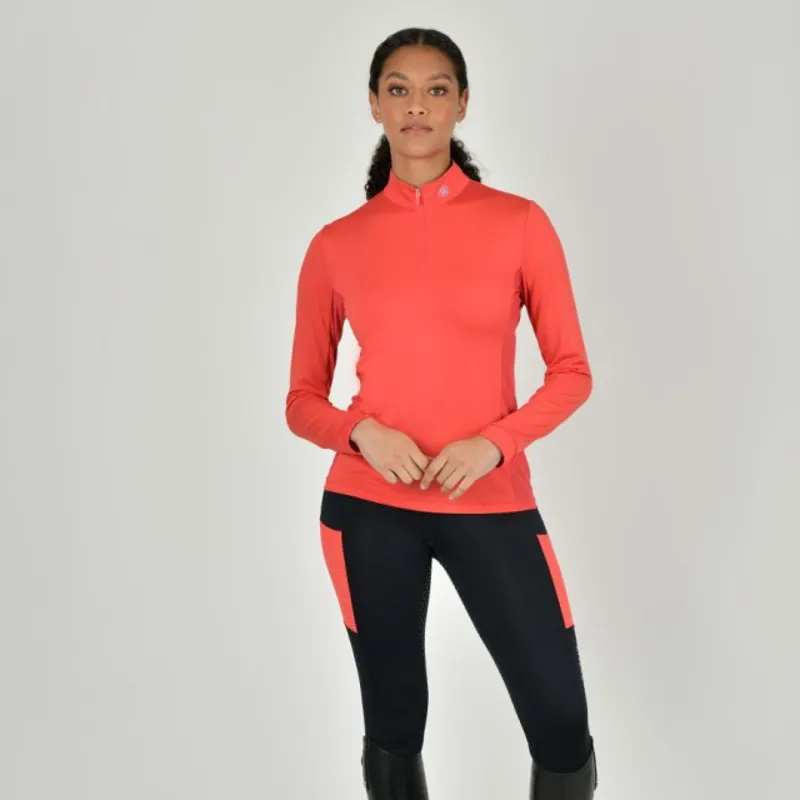 Dublin Airflow Long Sleeve Ladies Top - Coral-2