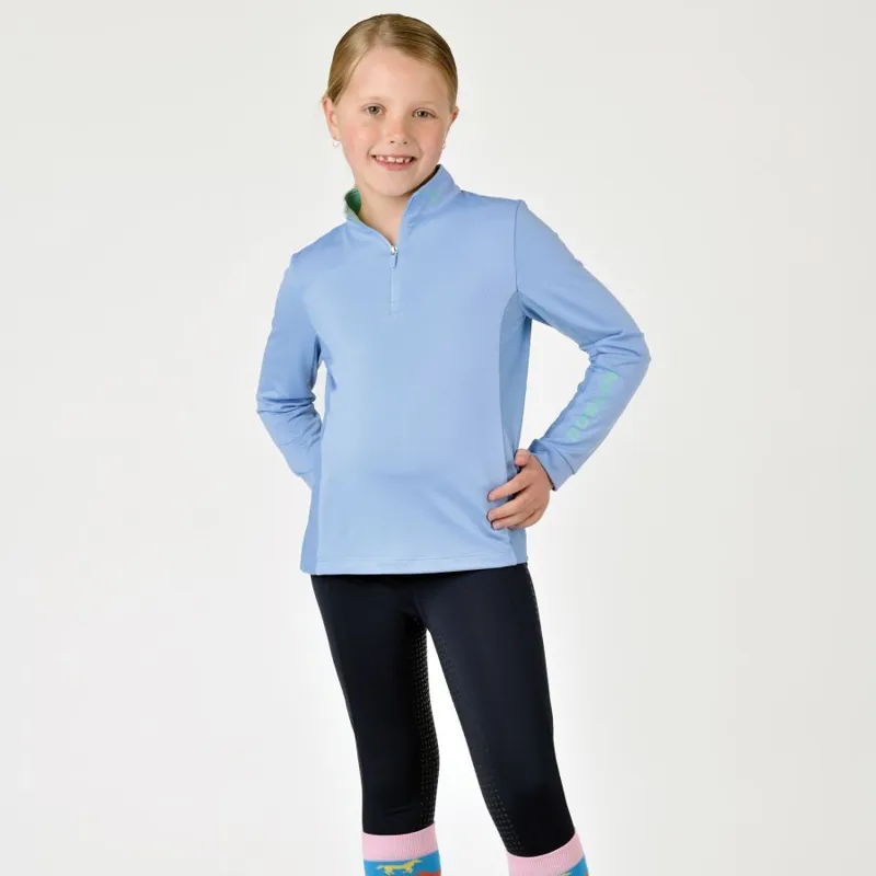 Dublin Airflow Children's Long Sleeve Top - Bluebell-2