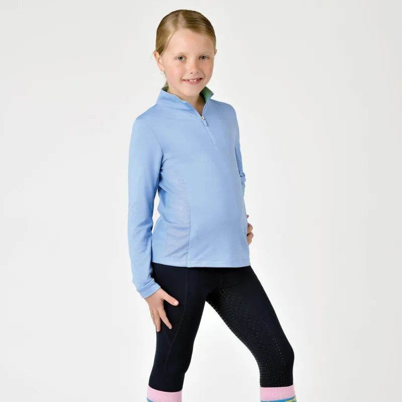 Dublin Airflow Children's Long Sleeve Top - Bluebell-3