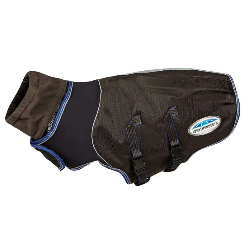 Weatherbeeta ComFiTec Ultra Cozi Dog Coat Medium/Lite - Charcoal/Blue-4