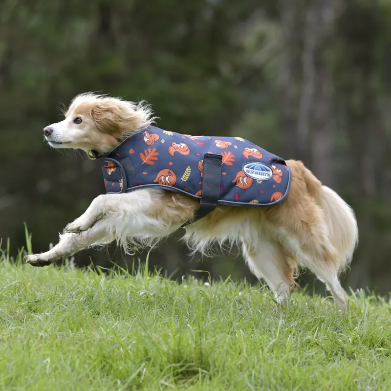 Weatherbeeta ComFiTec Premier Free Parka Dog Coat - Squirrel Print-2