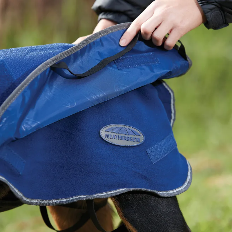 Weatherbeeta ComFiTec Premier Free Duo Deluxe Parka Dog Coat - Blue-5