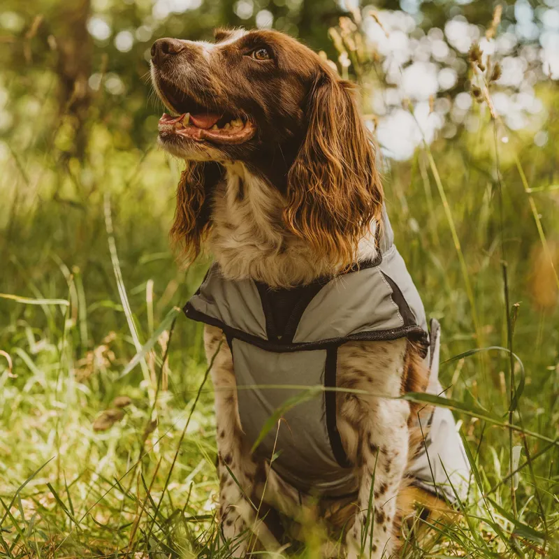 WeatherBeeta ComFiTec Reflective Dog Coat  Medium - Silver-2