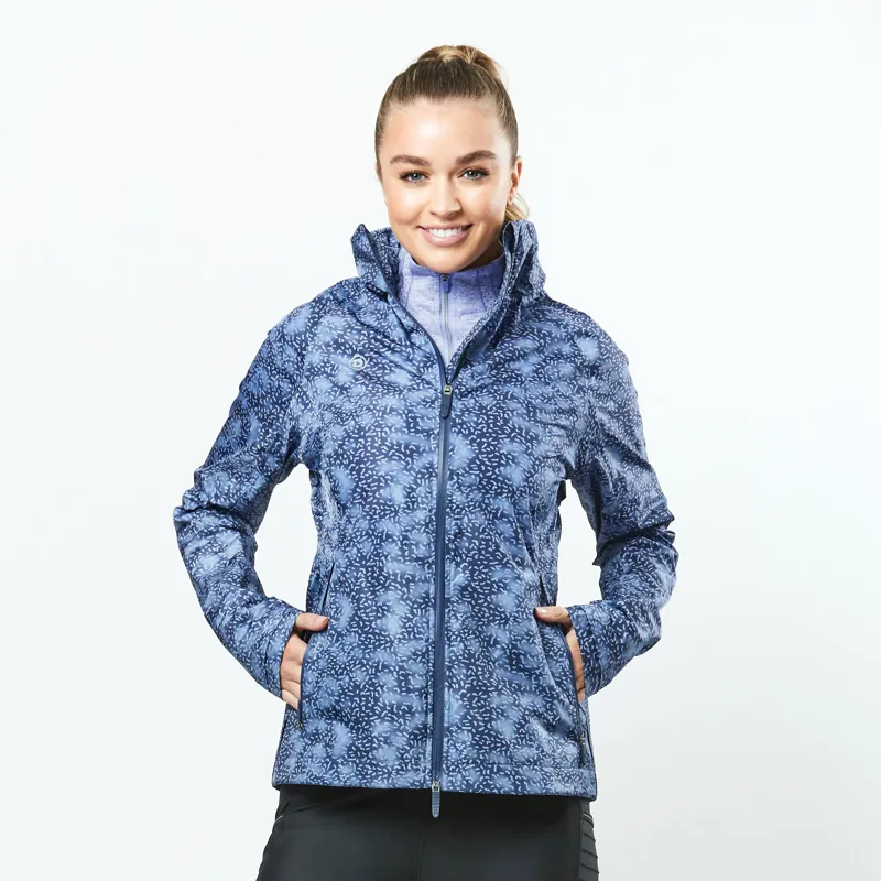 Dublin Cortina Printed Waterproof Ladies Jacket - Blueberry Navy Print-6