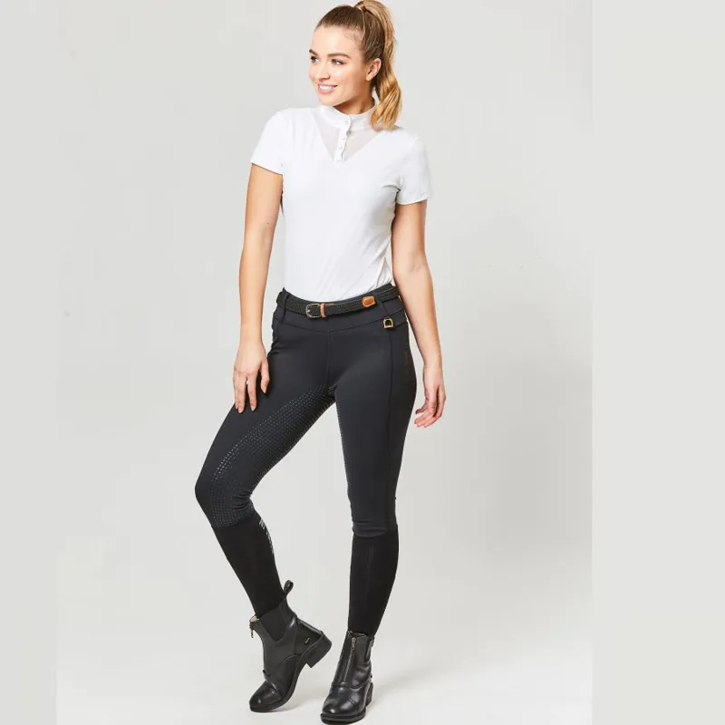 Dublin Cool It Everyday Ladies Riding Tights - Black-4