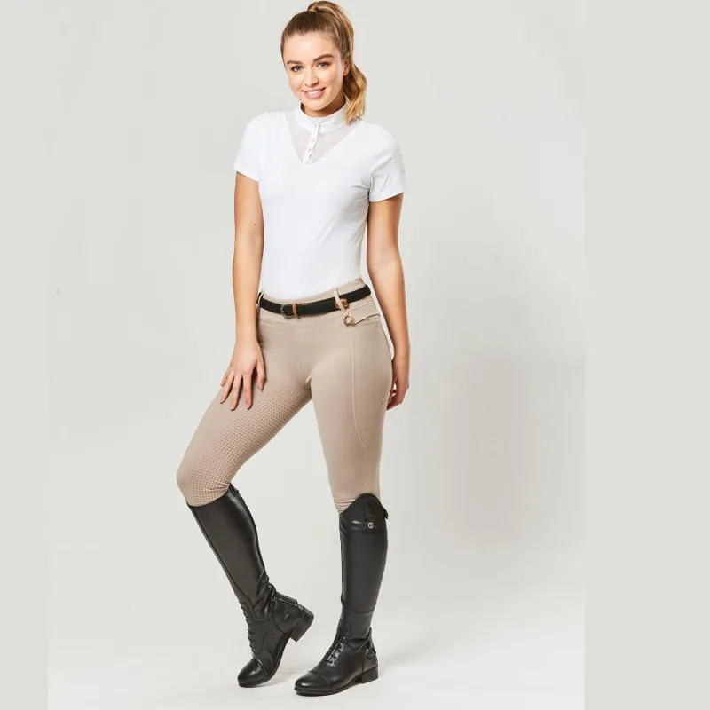 Dublin Cool It Everyday Ladies Riding Tights - Beige-4