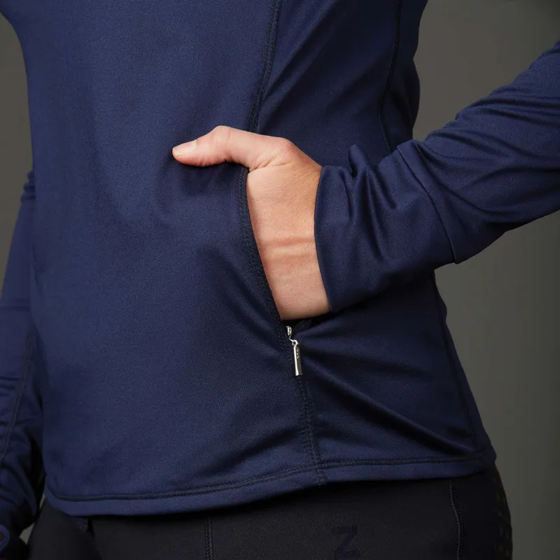 Weatherbeeta Victoria Premium Ladies Thermal Baselayer Top - Navy-3