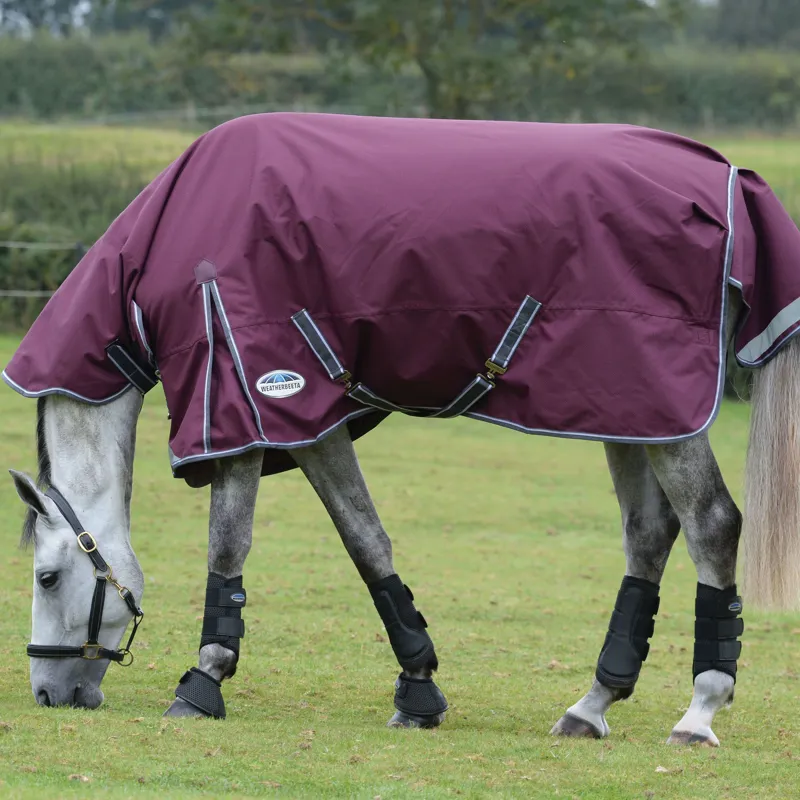 Weatherbeeta ComFiTec Plus Dynamic II 0g Combo Neck Turnout Rug - Maroon-1