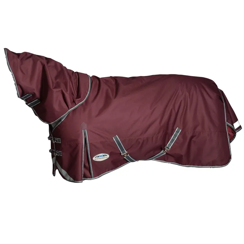 WeatherBeeta Comfitec Plus Dynamic II 100g DetachNeck Turnout Rug - Maroon-6