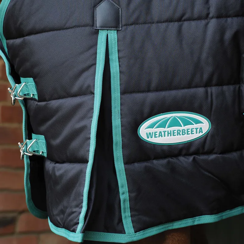 WeatherBeeta Green-Tec Stable Combo Neck 150g Rug - Black/Bottle Green-3