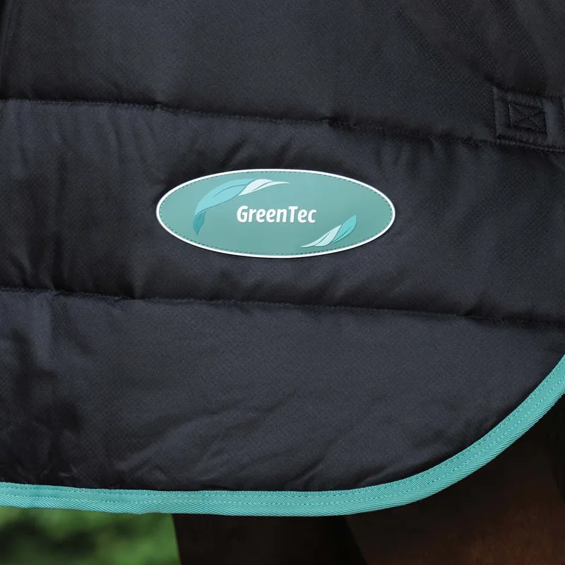 WeatherBeeta Green-Tec Stable Combo Neck 150g Rug - Black/Bottle Green-2