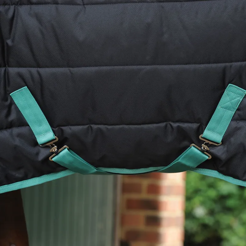 WeatherBeeta Green-Tec Stable Combo Neck 150g Rug - Black/Bottle Green-5