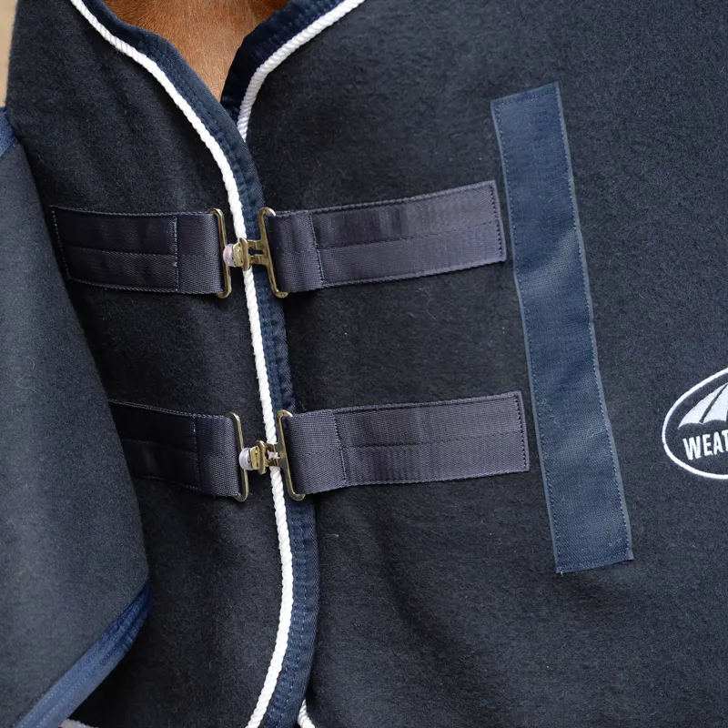 Weatherbeeta Wool Show Sheet With Chest Panel Standard Neck - Navy-3