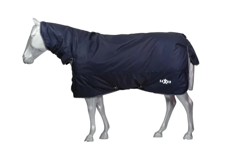 Saxon Defiant 600d Combo Neck 300g Rug - Navy/White-1