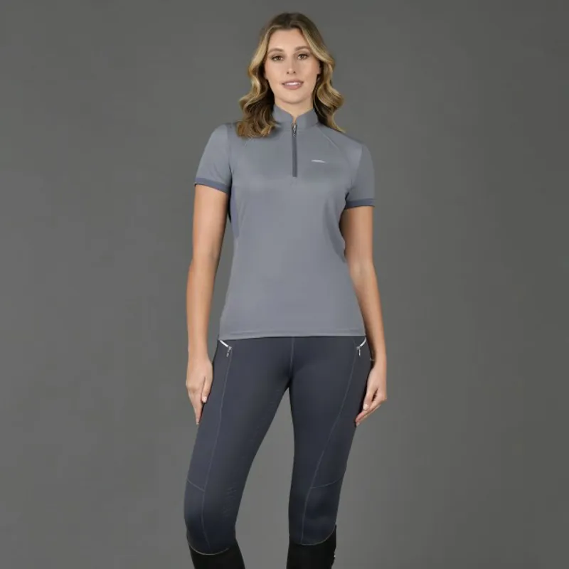 WeatherBeeta Eden Short Sleeve Top - Pewter-2