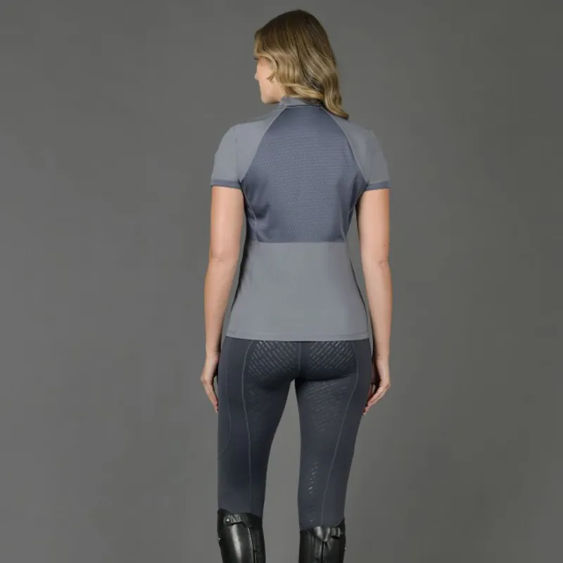 WeatherBeeta Eden Short Sleeve Top - Pewter-4