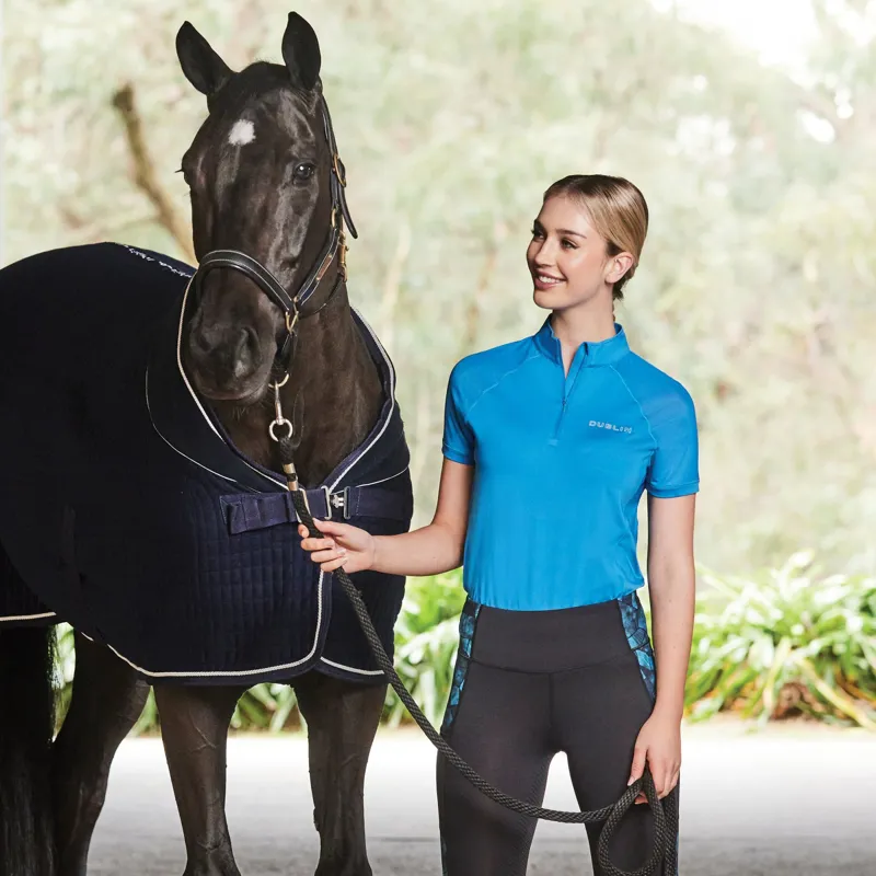 Dublin Sara Short Sleeve Top - Ocean-2