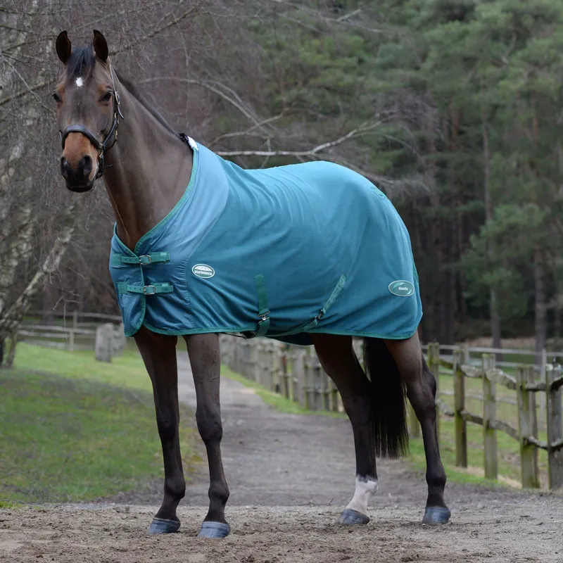 Weatherbeeta Green-Tec Fleece Cooler Standard Neck Rug - Dragonfly Blue