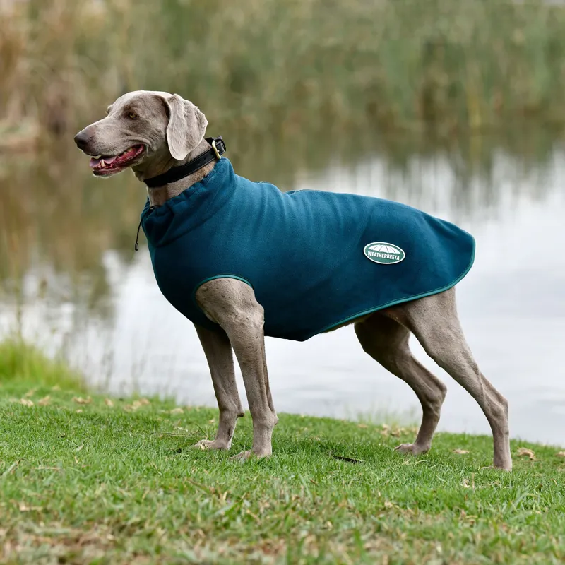 Weatherbeeta Green-Tec Fleece Zip Dog Coat - Dragonfly Blue