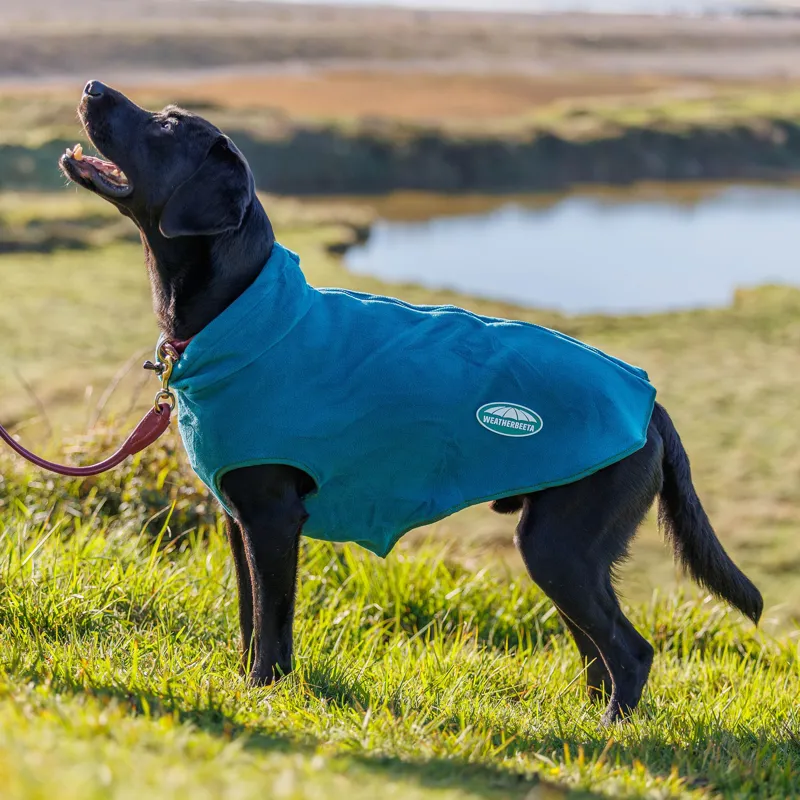 Weatherbeeta Green-Tec Fleece Zip Dog Coat - Dragonfly Blue-1