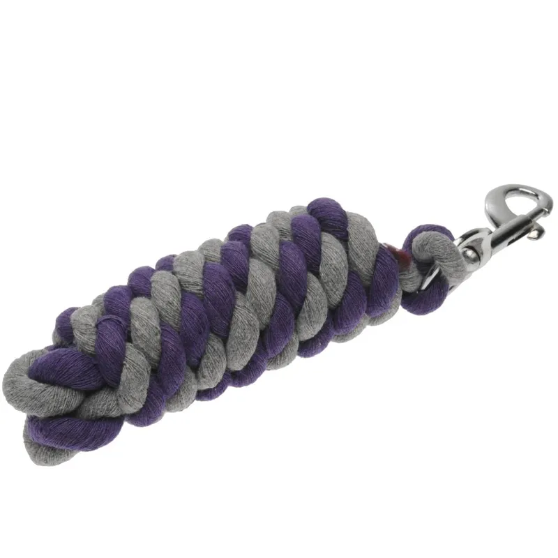 Roma Headcollar And Lead Set - Purple/Silver-1