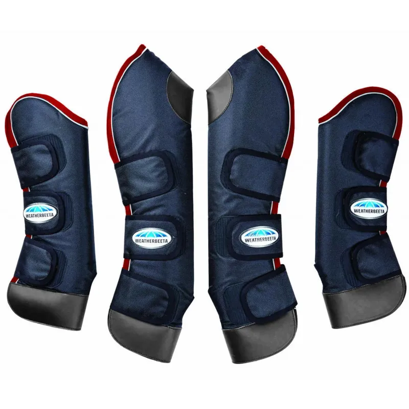 Weatherbeeta Deluxe Travel Boots - Navy/Red/White