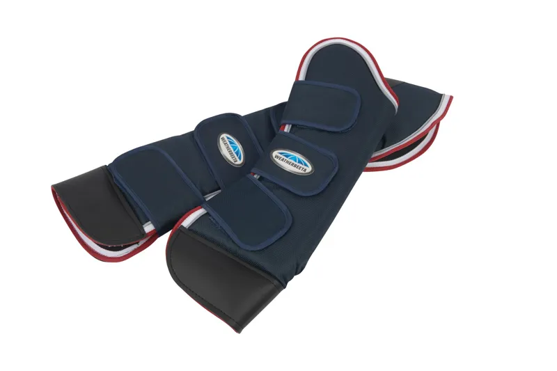 Weatherbeeta Deluxe Travel Boots - Navy/Red/White-1