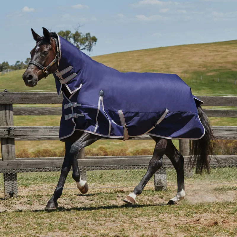 Weatherbeeta ComFiTec Essential 0g Combo Neck Rug - Navy-1