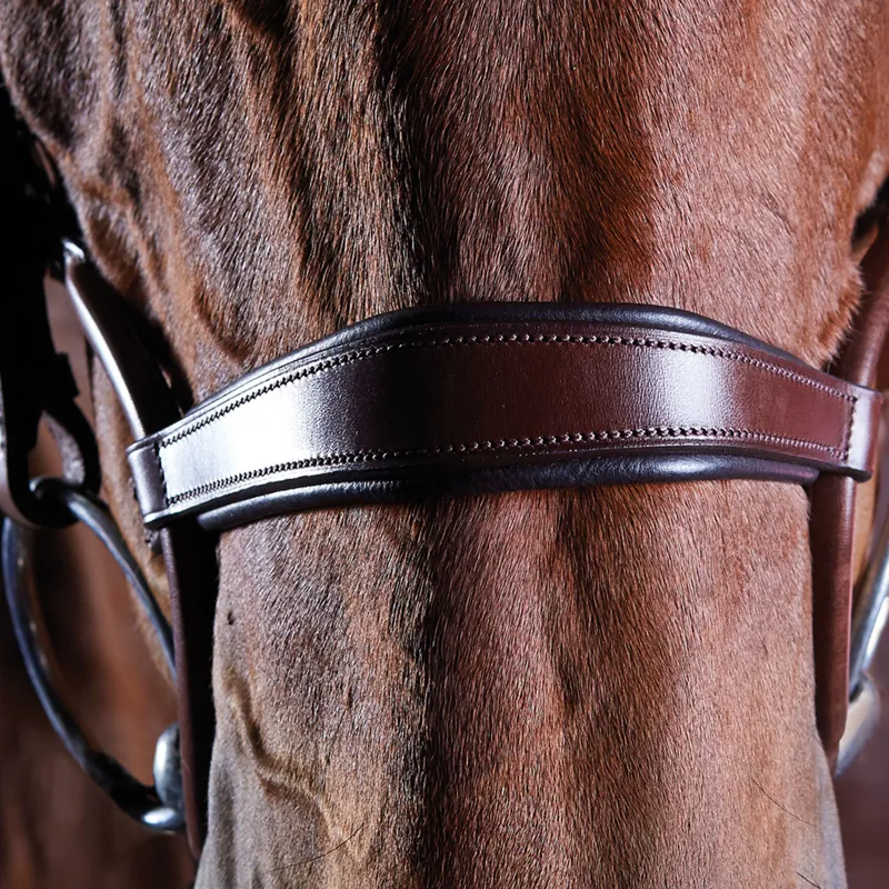 Collegiate ComFiTec Crystal Bridle - Brown-1