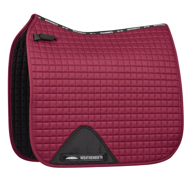 WeatherBeeta Prime Dressage Saddle Pad - Maroon