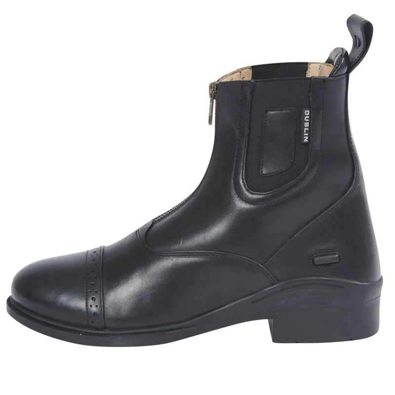 Dublin Evolution Zip Front Paddock Boots - Black-1