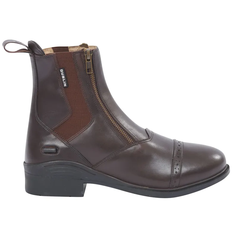 Dublin Evolution Double Zip Front Paddock Boots - Brown-1
