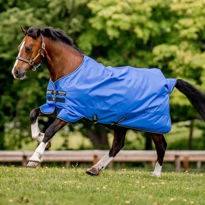 Horseware Amigo Hero 600D Ripstop 0g Turnout Rug - Blue/Navy/Grey