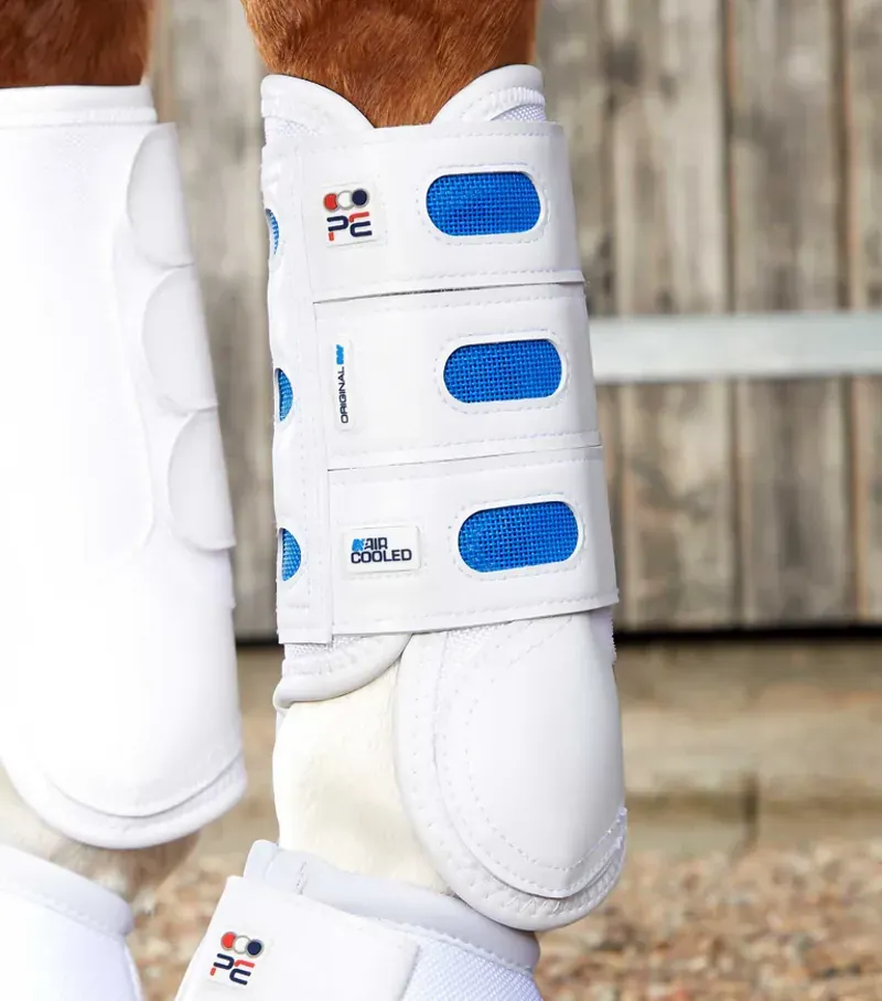 Premier Equine Air Cooled Original Eventing Boots - White