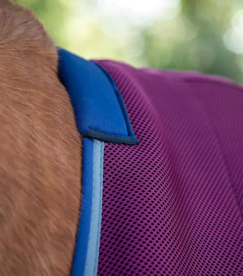 Premier Equine Airflow Cooler Rug - Burgundy-1