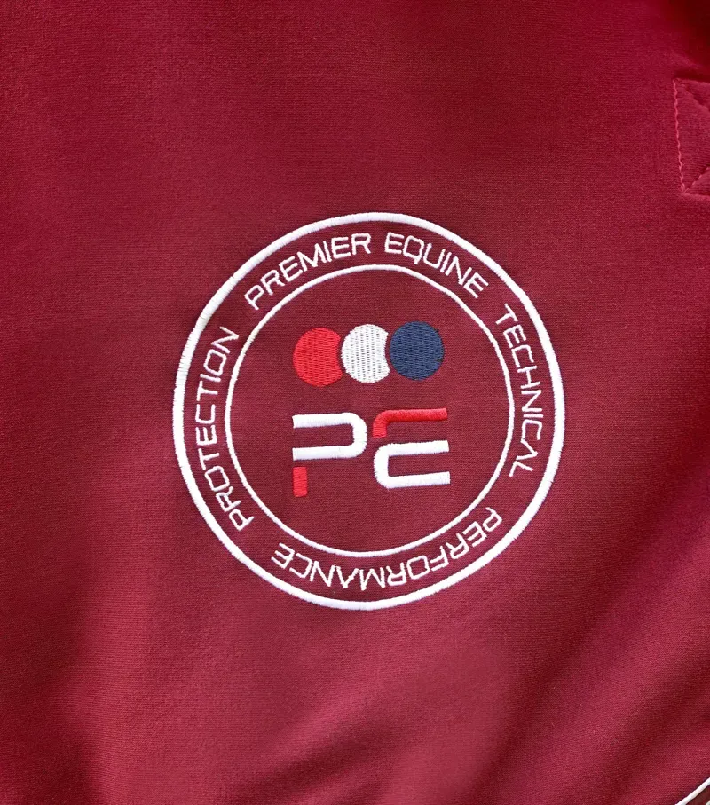 Premier Equine Airtech Horse Cooler Rug - Burgundy-3